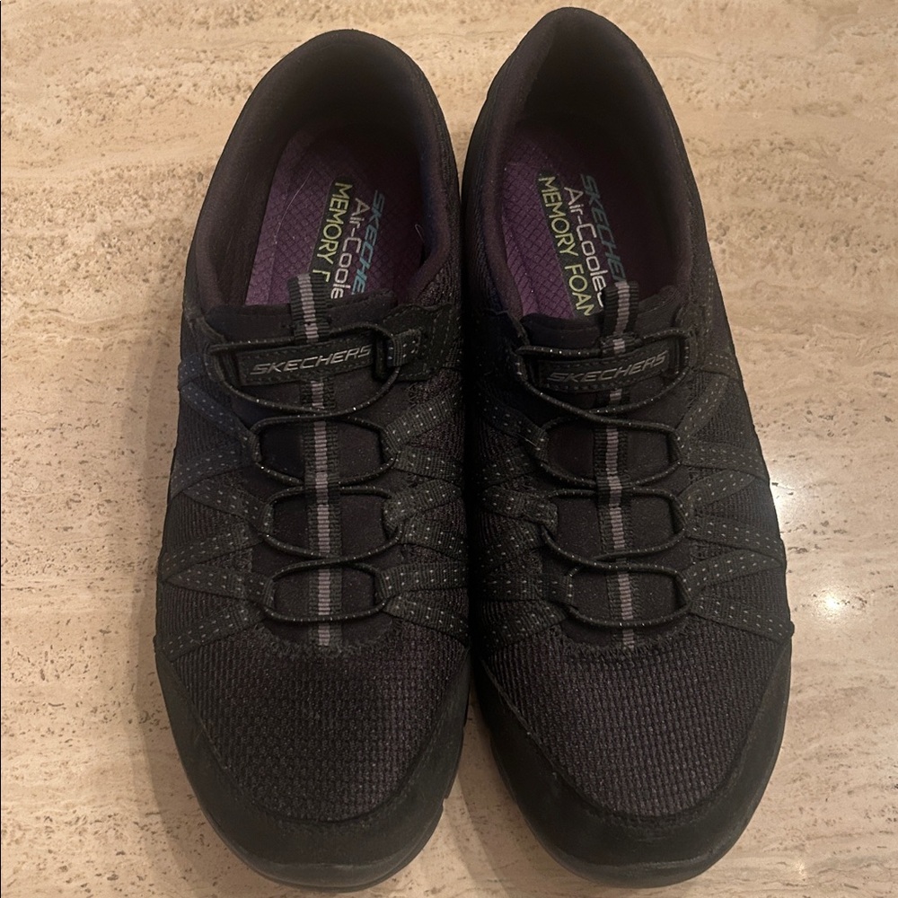 Skechers Black Slip-On Sneakers - 11M
